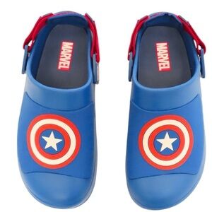 NEW! Marvel Captain America Men's Clog Slides Sandals Size 12 Shoes